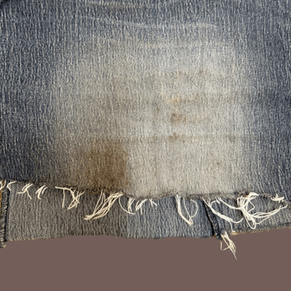 Route 66 Denim Mini Skirt | Distressed | Size 20W | Vintage Y2K - Picture 2 of 6